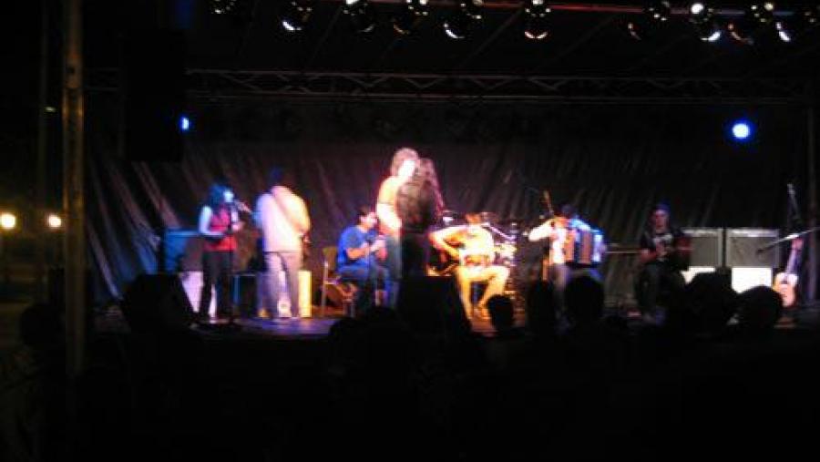 O grupo Alén de Ancos nun momento da súa participación na XII edición do Quantum Music Festival