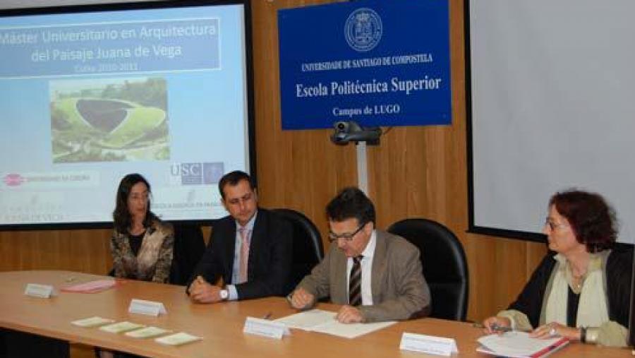 De esquerda a dereita, Isabel Iglesias, José Manuel Andrade, Javier Bueno e Isabel Aguirre