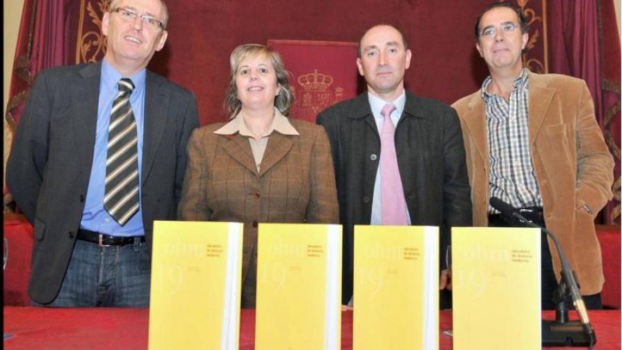 De esquerda a dereita, Juan Blanco, Mª Carmen Saavedra, Juan Monterroso e Isidro Dubert