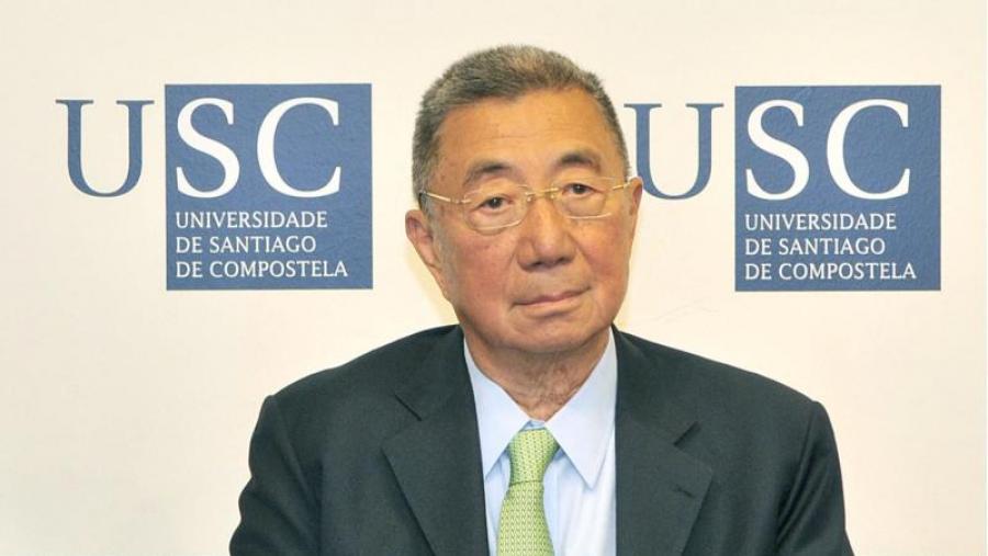 O Nobel mantivo este xoves un encontro cos medios de comunicación no Colexio de Fonseca