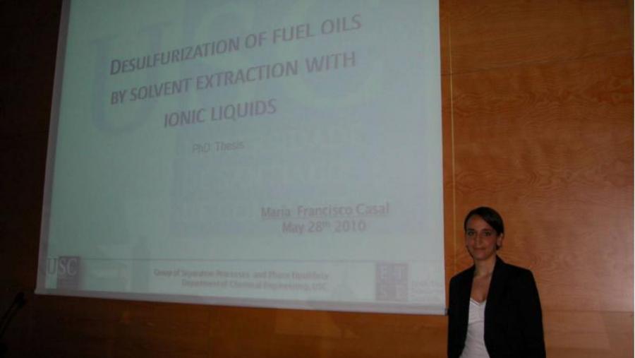 María Francisco presentou a tese na USC o pasado ano