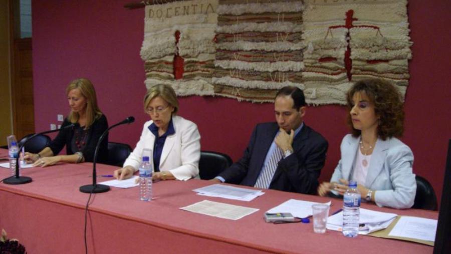 De esquerda a dereita, Marta González, Benita Silva, Luis Míguez e Lourdes Mella. Foto Alfonso