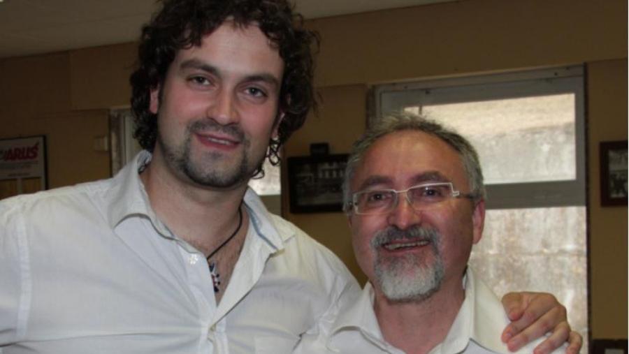 David Serantes e Daniel Baldomir, despois do acto de defensa da tese