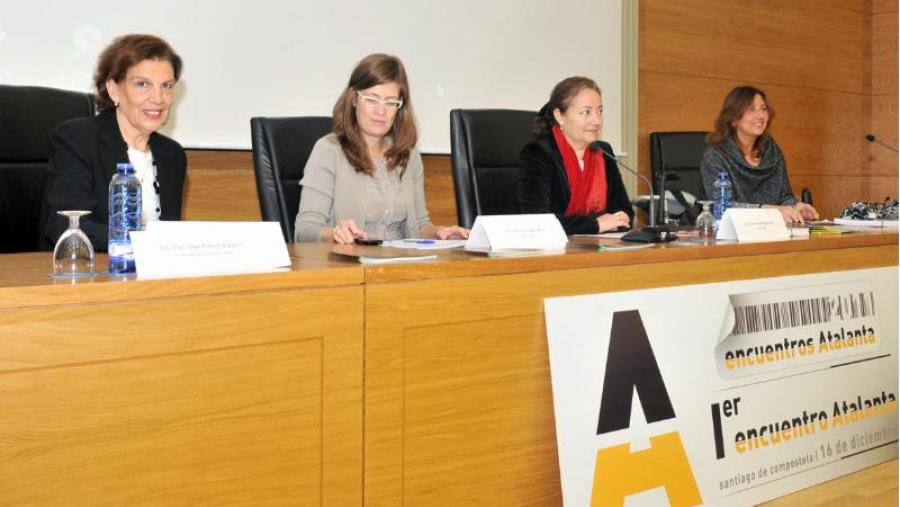 De esquerda a dereita, Olga Pizarro, Eva López, Mª Lourdes Batán e Mª Elena Vázquez