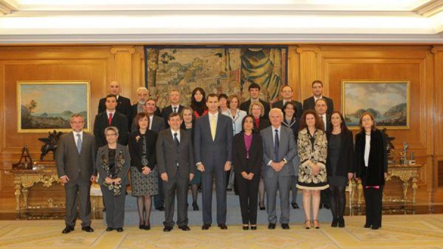 Profesoras da USC asistiron en Madrid á recepción do príncipe de Asturias á Real Sociedade Matemática Española