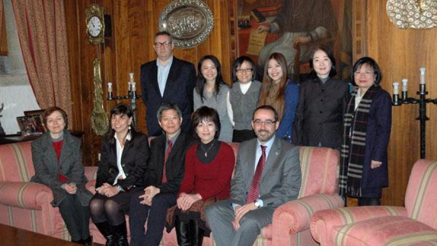 Unha delegación da National Taiwan University visita a USC