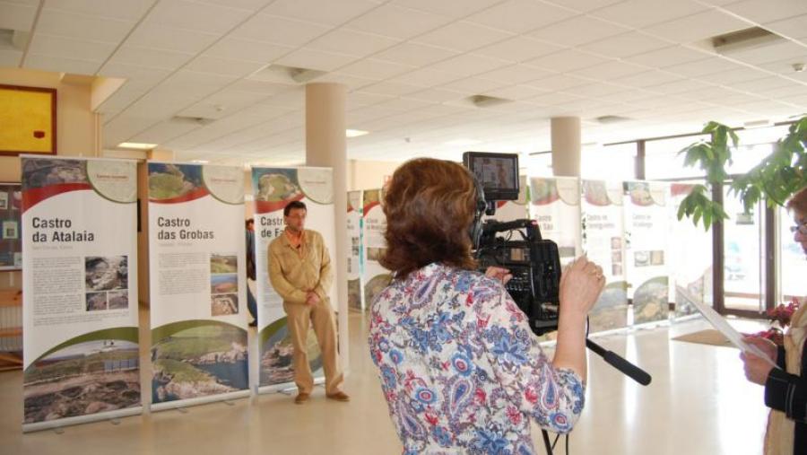 Un momento da rodaxe do vídeo para a promoción das titulacións que se imparten na Facultade de Humanidades do Campus de Lugo