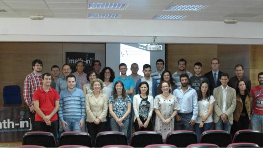 Nestas quinta edición das xornadas participaron unha trintena de especialistas en Matemática Industrial e representantes de empresas. Foto: Alfonso-Servimav