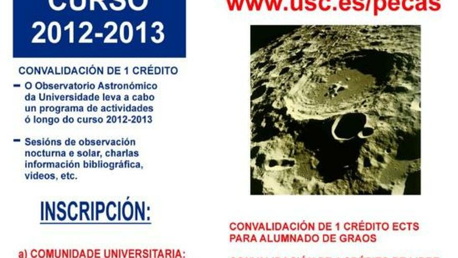 O Observatorio Astronómico Ramón María Aller oferta a XVI edición do seu programa de extensión cultural