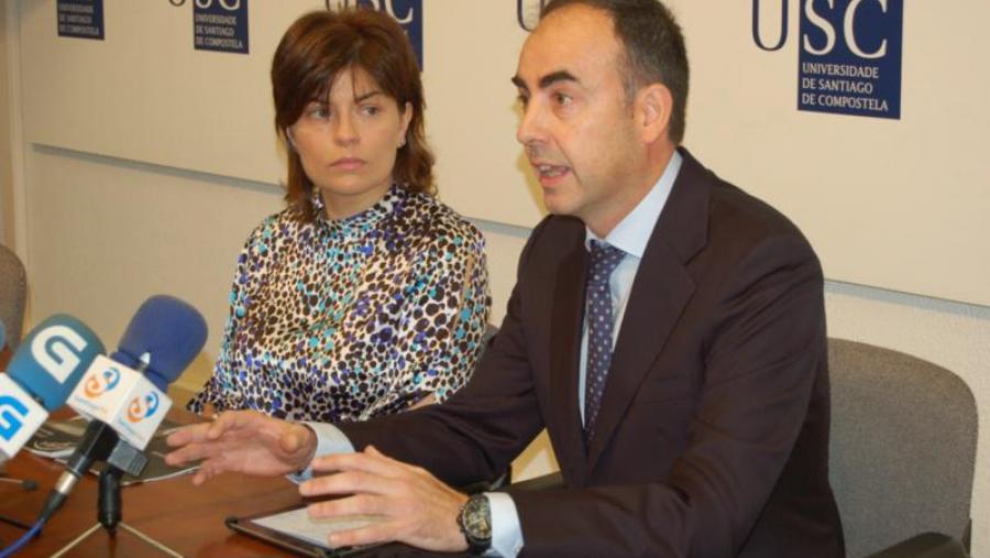 Mercedes Gallas e Gonzalo López presentaron o segundo congreso de SCOI nunha rolda de prensa en Fonseca