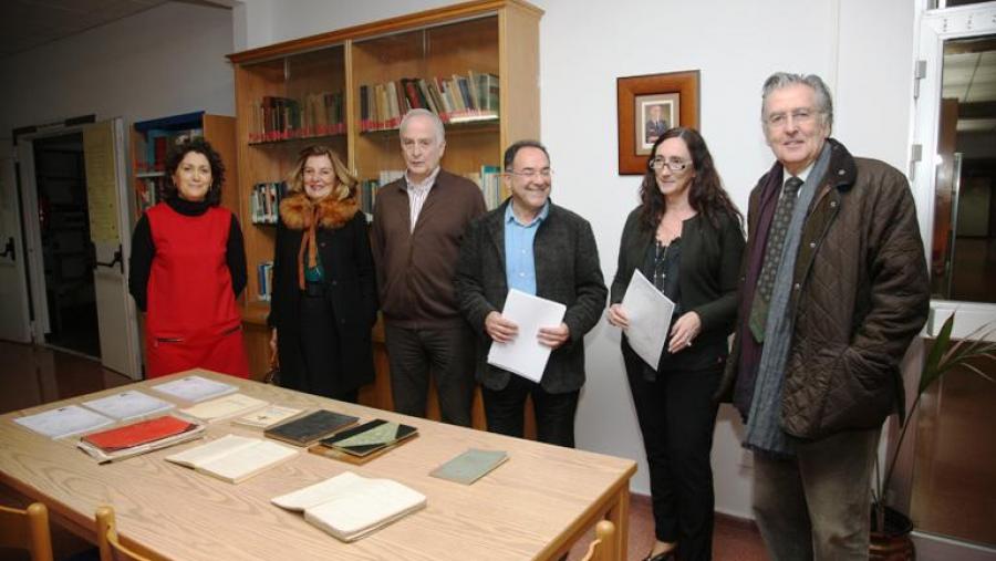 A presentación do fondo bibliográfico de Vidal Abascal tivo lugar na biblioteca do centro (Foto: SERVIMAV)