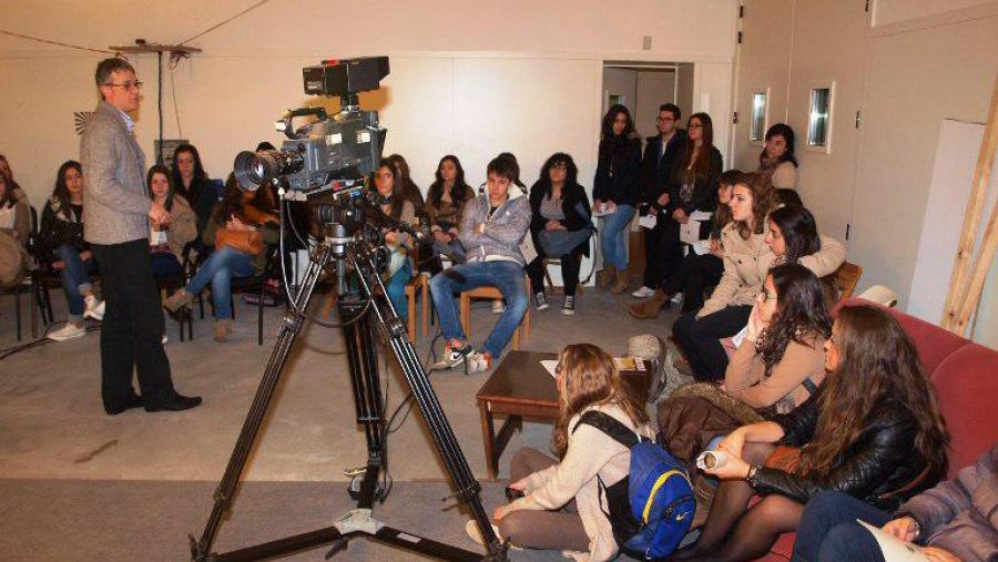 A primeira etapa da ruta do Campus Norte achegou ao alumnado a Filoloxía e Ciencias da Comunicación. Foto: Alfonso-Servimav