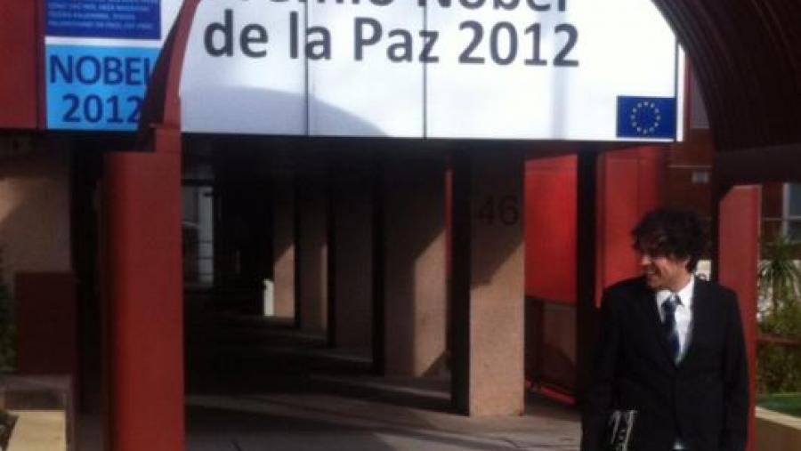 Juan Fuentes participou recentemente nunha charla sobre a pena de morte na oficina del Parlamento Europeo