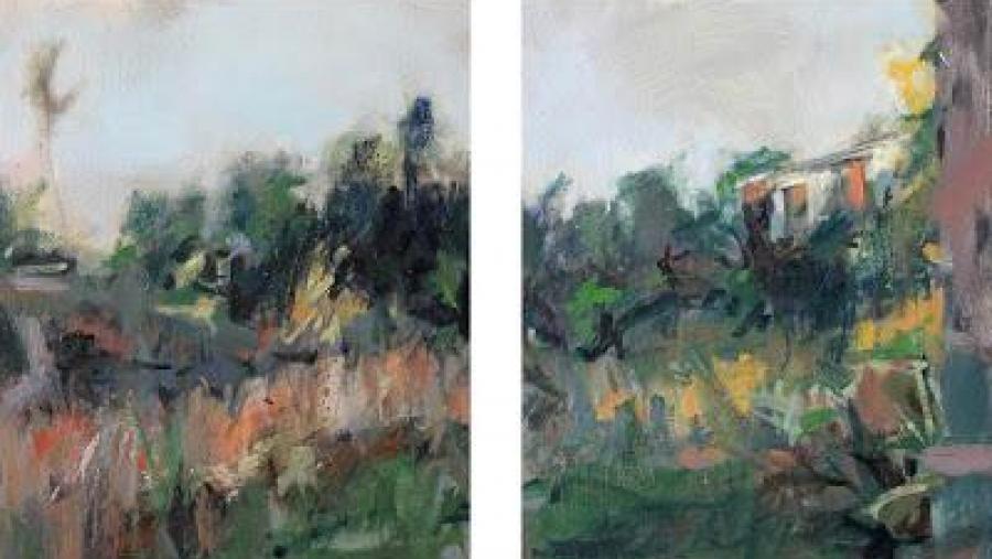 Continúan expostas en Económicas as obras presentadas ao concurso de pintura CreArte na Universidade