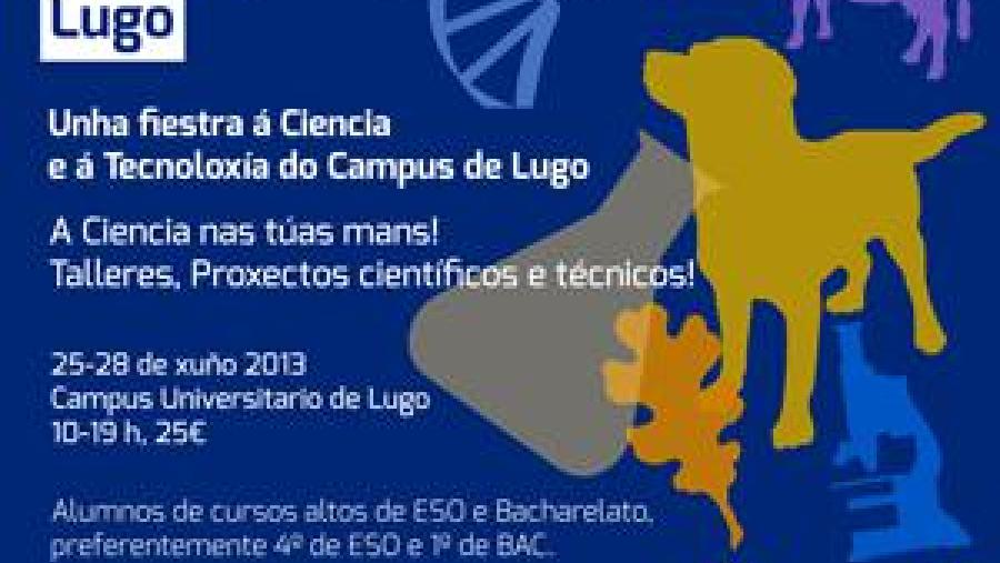 Cartel do I Campus de Verán Científico-Técnico Lugo