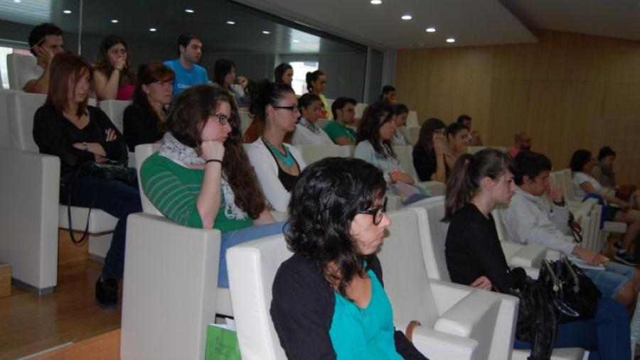 Asistentes a simposio Compost, agroecoloxía e cambio climático, na Casa do Saber de Lugo