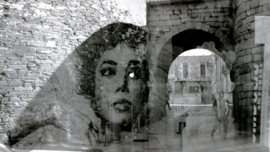 Montaxe da muralla de Lugo incluída no catálogo do XVIII Maratón Fotográfico do Campus