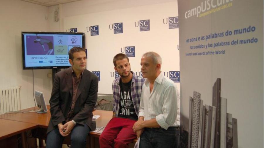 De esquerda a dereita, Xosé A. Neira, Miguel Gendre e Juan Carlos Zahera