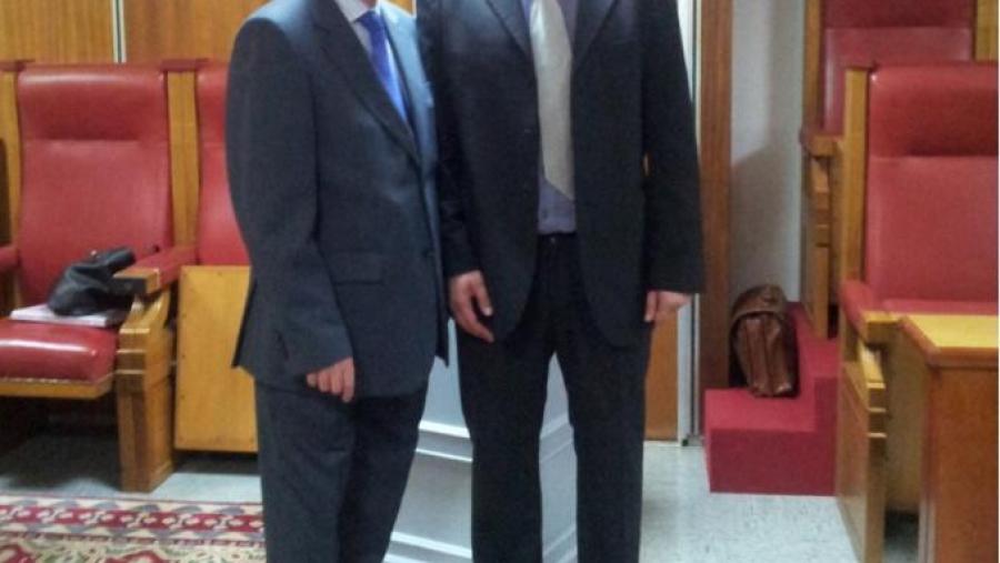 De esquerda á dereita José M. Mayán e Mario López Pérez