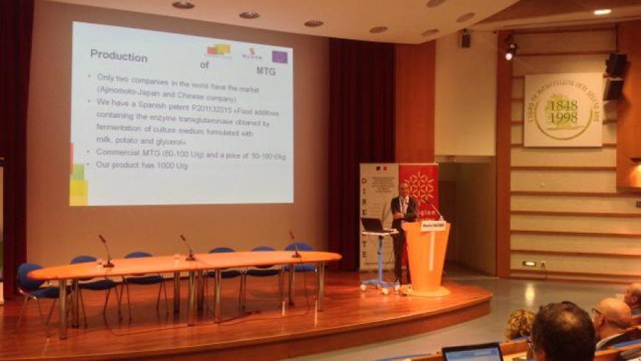 Manuel Vázquez, na súa intervención no congreso do programa Transbio en Montepellier