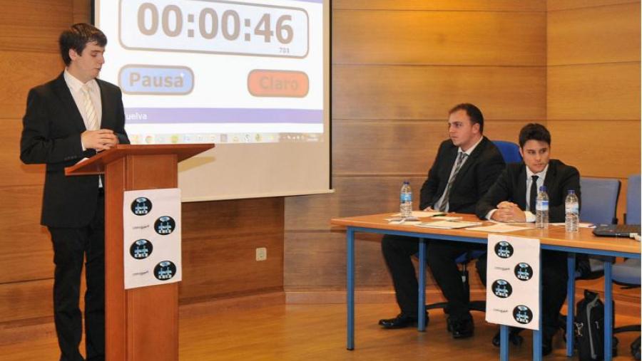 Instante dunha sesión de debate de exhibición o pasado ano na USC