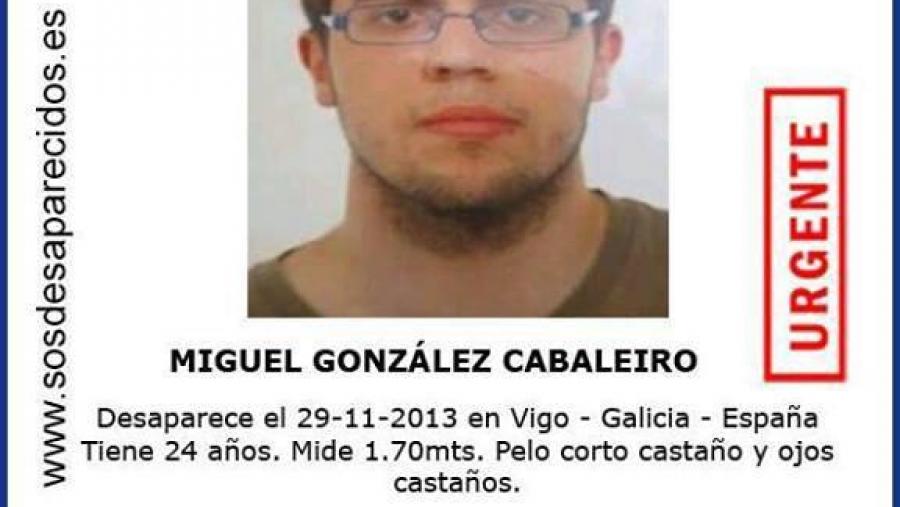 Cartel da busca de Miguel González Cabaleiro