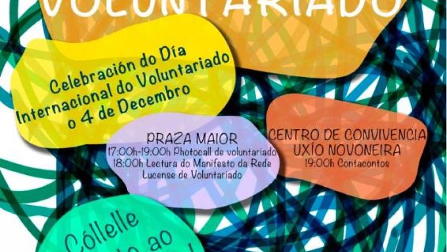 Cartaz da Rede Lucense de Voluntariado