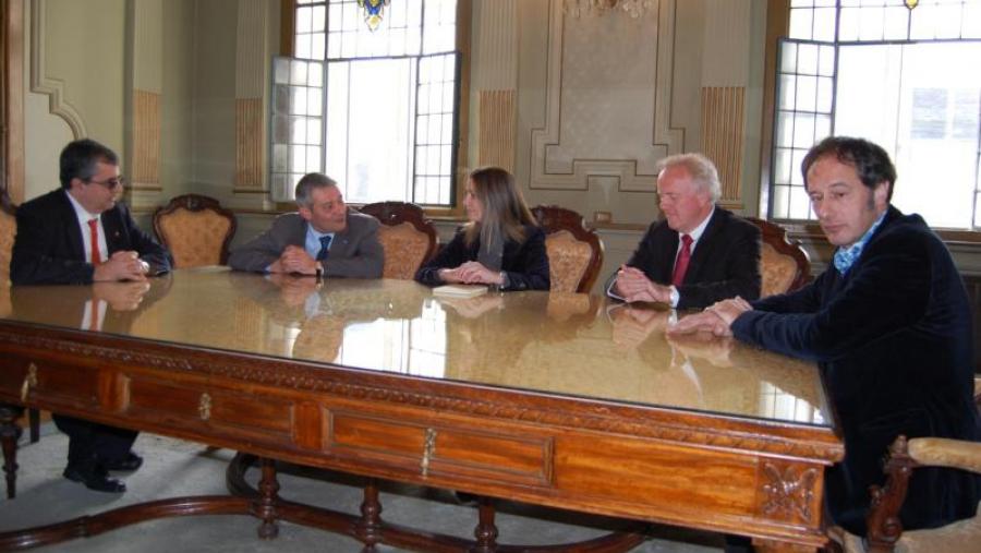 Ramil, García Herradón, Méndez, Zuurbier e Timmermans, na Deputación de Lugo