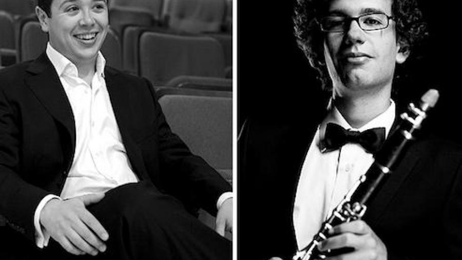 O pianista Antonio Ortiz e, a dereita, Joan Tormo co clarinete