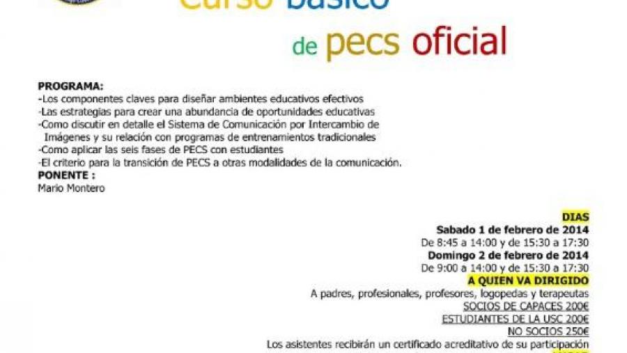 Cartaz do curso básico oficial de PECs