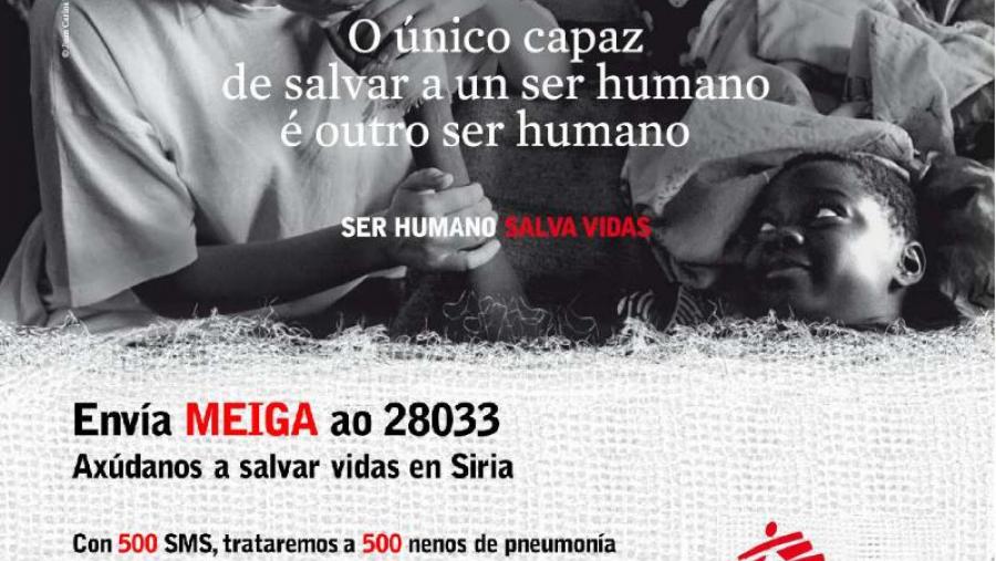 SMS a cambio de axuda para as vítimas do conflito en Siria