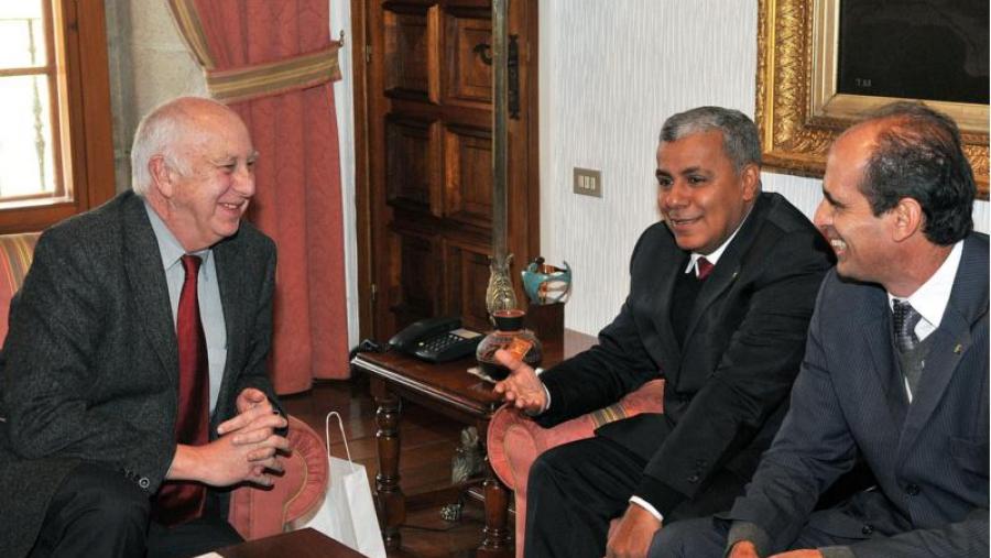 De esquerda a dereita, Juan Casares e Jerónimo Rodrígues da Silva. Foto: Santi Alvite