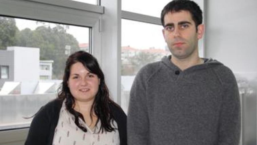 María Maneiro e Jesús Mosquera realizan a súa tese no CIQUS