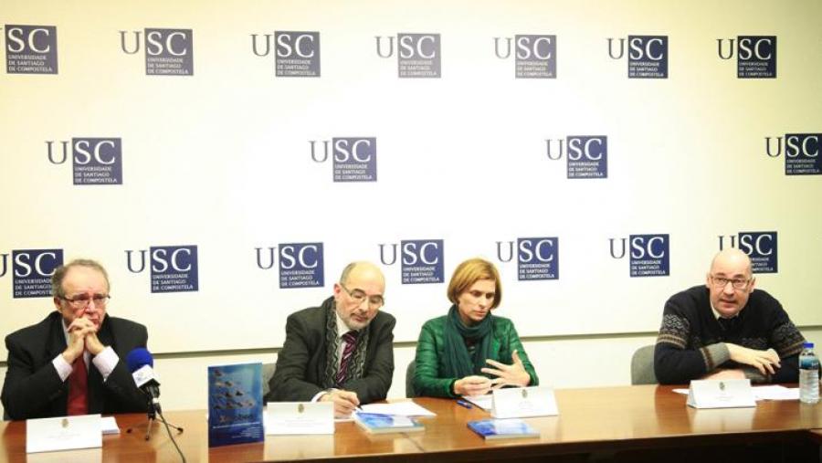 De esquerda a dereita, José Carlos de Miguel, Francisco Durán, Nava Castro e Simone Novello. Foto: Servimav-USC