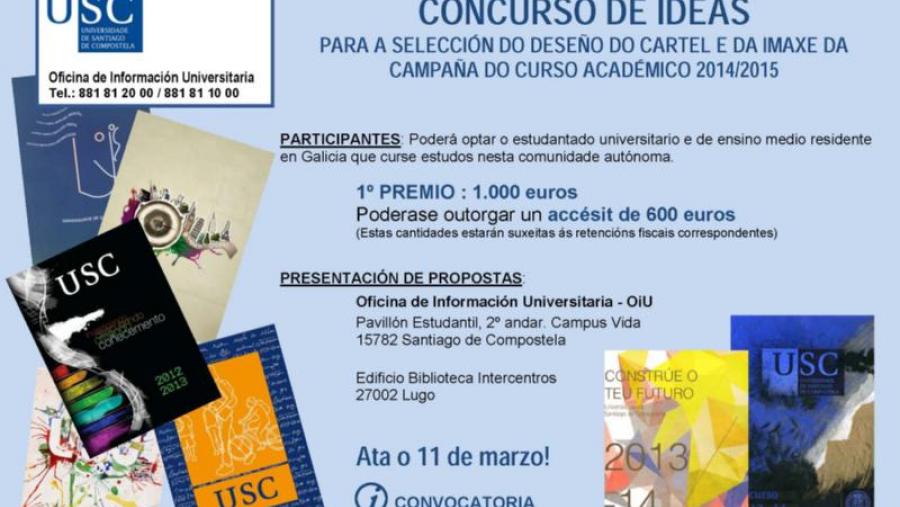 Remata o prazo do concurso de ideas para deseñar a imaxe da campaña do curso 2014-2015