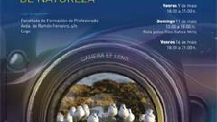 Cartaz anunciador do concurso de fotografía da natureza promovido pola Fundación USC Deportiva