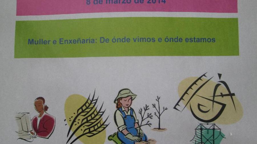 Cartaz da mostra, que está abertra na Escola Politécnica Superior de Lugo