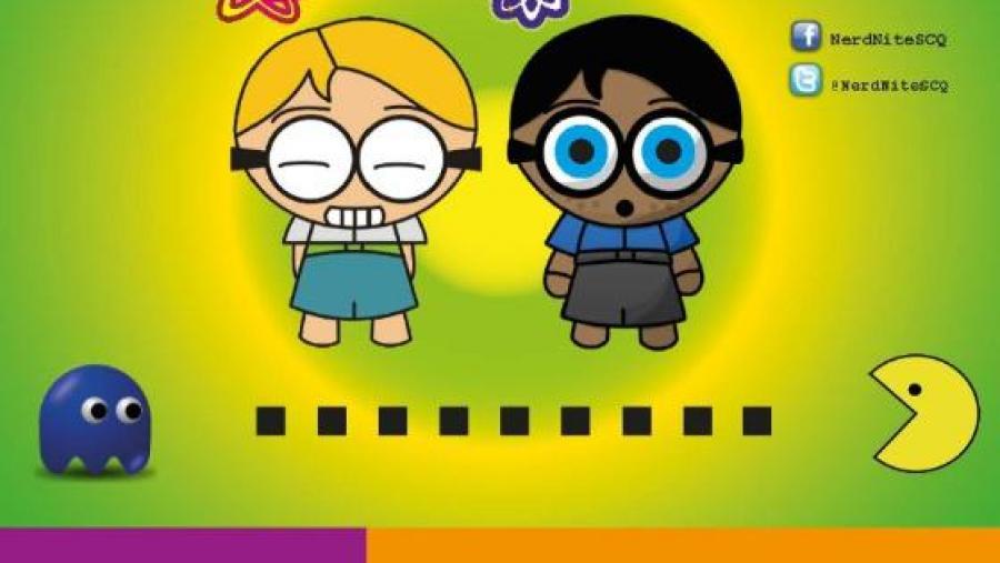 Cartel da NerdNite que se celebrará o vindeiro 6 de maio