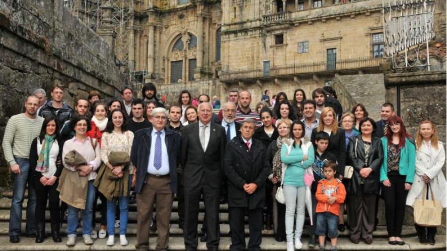 Momento da recepción de benvida aos maiores de 25 anos que accederon á Universidade