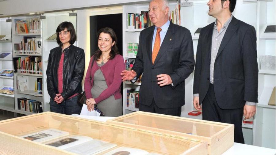 De esquerda a dereita: Irene García, Mª Isabel Casal, Casares Long e Xosé A. Neira (Foto: Santi Alvite)