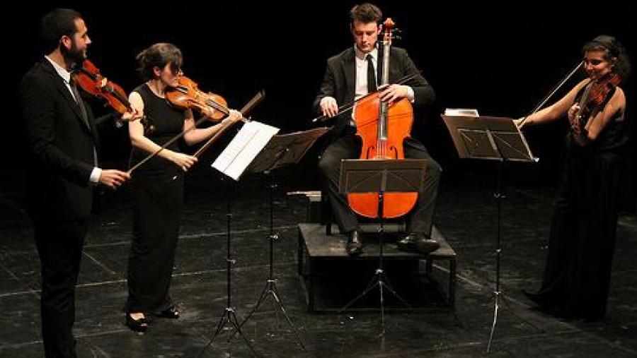 Compoñentes do cuarteto de corda Francisco de Goya