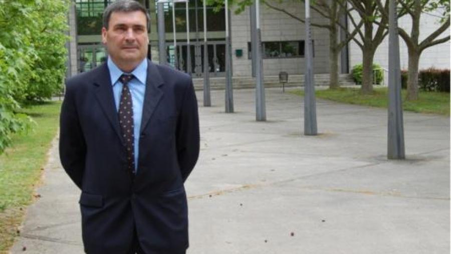 Manuel Veiga Carballido, na Facultade de Administración e Dirección de Empresas de Lugo