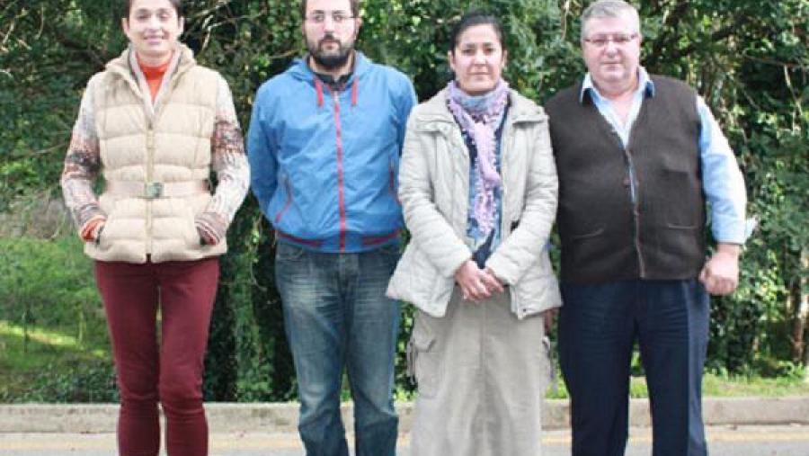 Enma Martínez, Javier Cancela, María Fandiño e Benjamín Rei