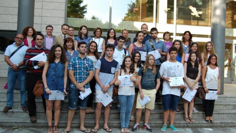 Participantes, docentes e organizadores da V Olimpíada Galega de Economía