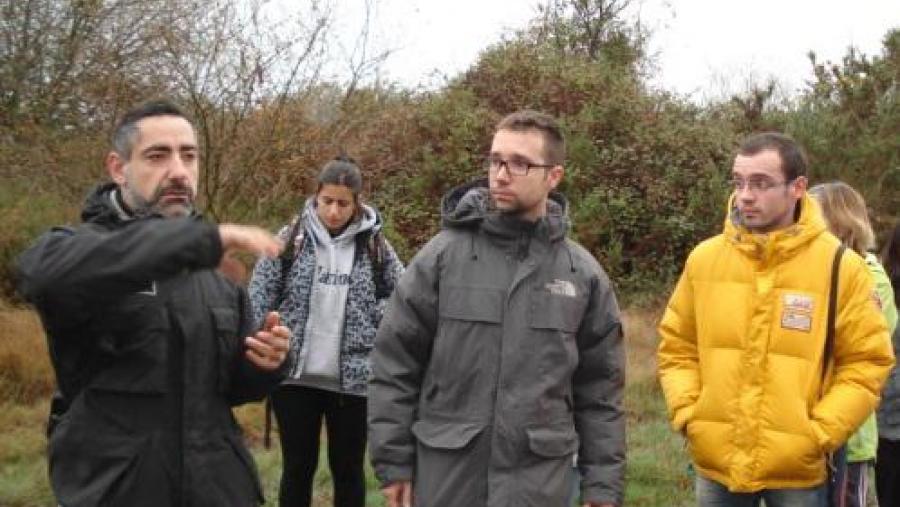 Salvador Cidrás, Vicente Blanco e Diego Carral, nunha das sesións do máster DAEN