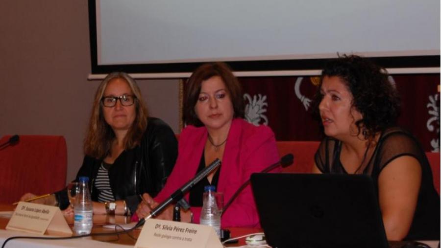 Silva Domínguez, López Abella e Pérez Freire, na apertura das xornadas