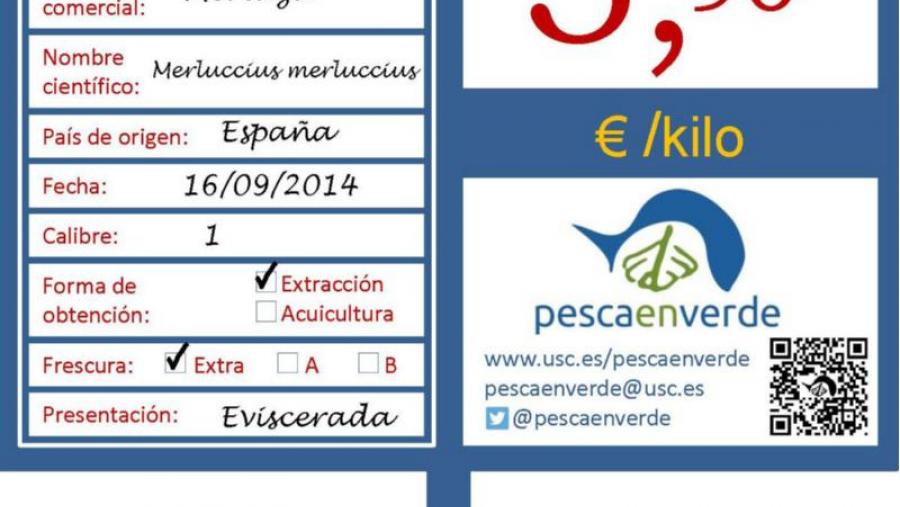 Detalle da etiqueta que poderán consultar no futuro o/a consumidor/a final