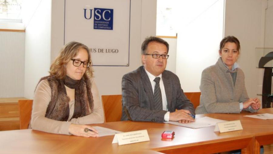 Carme Silva, Javier Bueno e Lara Méndez