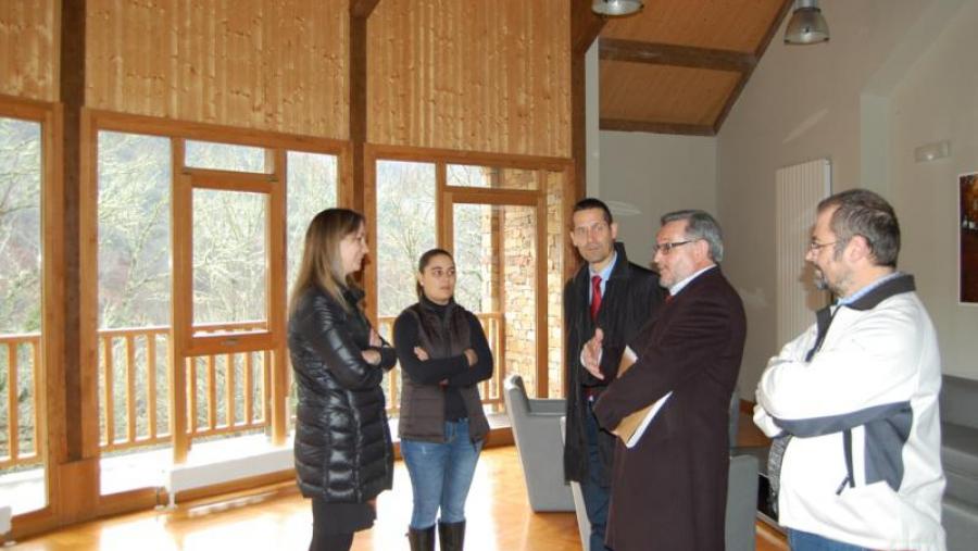 Méndez, Rodríguez, Barreiro, Rigueiro e Guitián, na Estación Científica do Courel