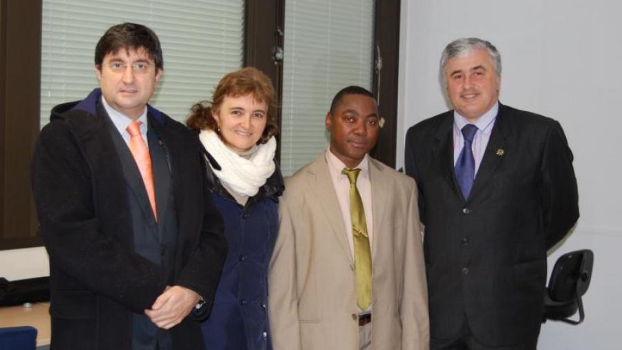 Cepeda, Calo-Mata, Samuel e Franco, no acto de defensa da tese de doutoramento